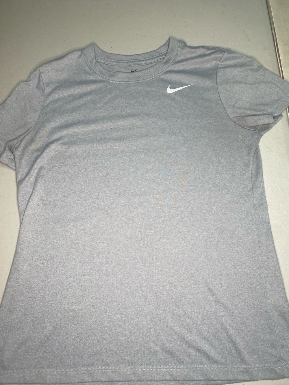 Nike Gray Performance Tee with White Swoosh